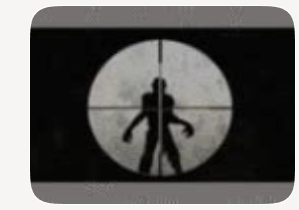 Admin Flag — zombie silhouette in a sniper scope (Kristi's design)