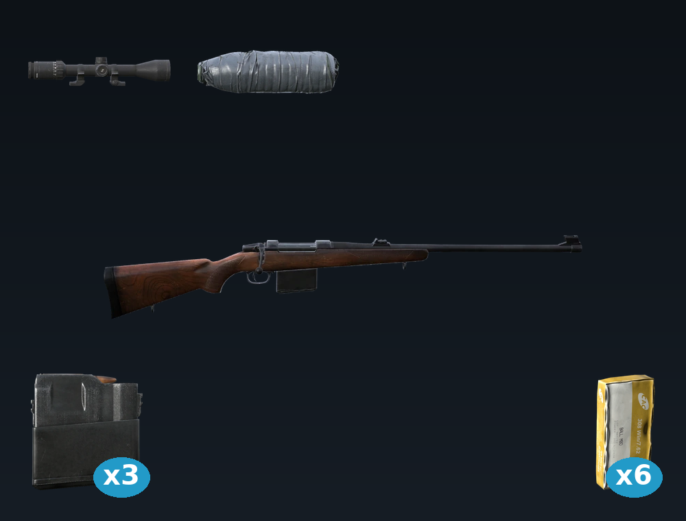 CZ 550 — DayZ CZ550 package, shown with its real game graphic
