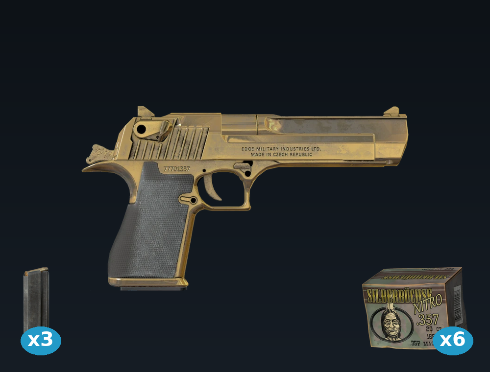 Deagle Gold — DayZ Deagle_Gold package, shown with its real game graphic