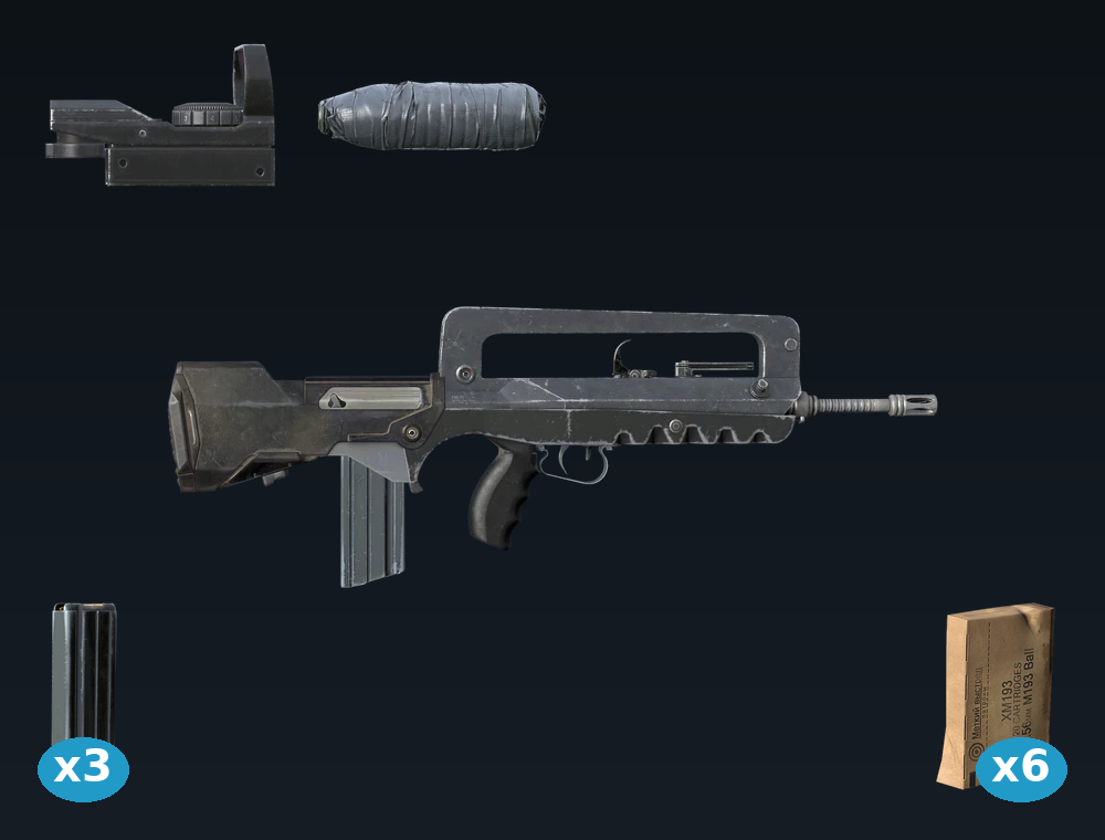 FAMAS — DayZ FAMAS package, shown with its real game graphic