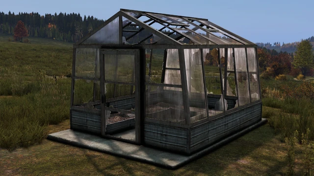 Greenhouse garden plot