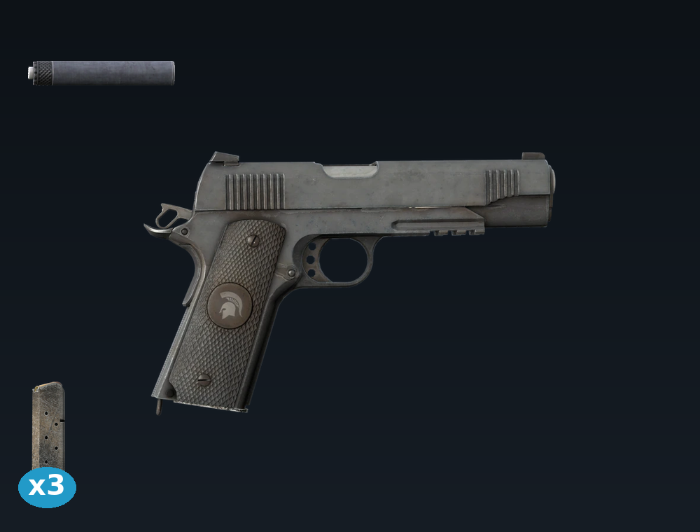 M1911 — DayZ Colt1911 package, shown with its real game graphic