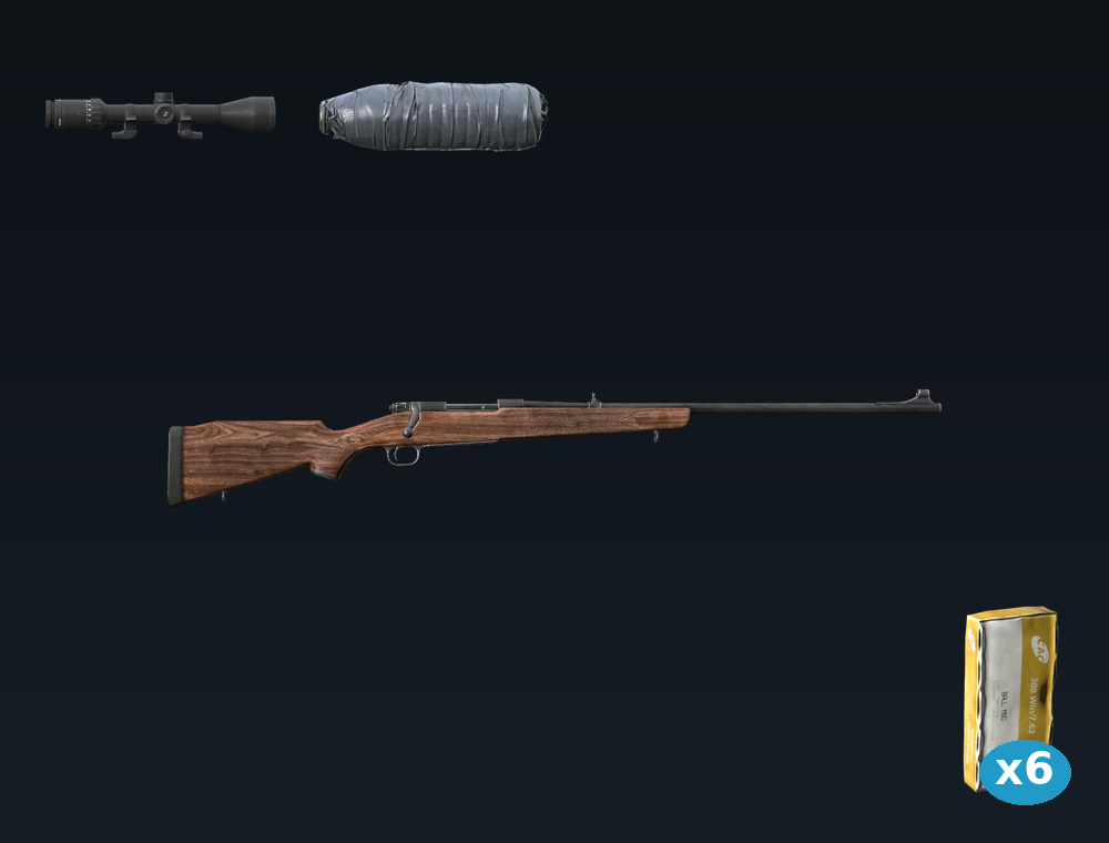 M70 Tundra — DayZ Winchester70 package, shown with its real game graphic