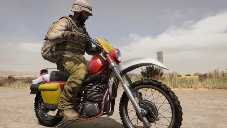 Motor Cycle Rental — the Motorbike 02 Blue, shown with its real DayZ game graphic