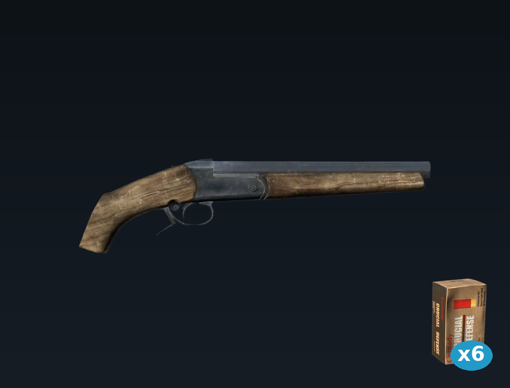 Sawed-off IJ-18 Shotgun — DayZ SawedoffIzh18Shotgun package, shown with its real game graphic