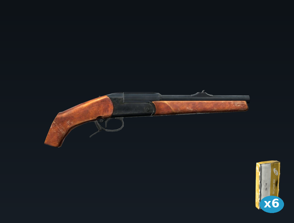 Sawed-off IJ-18 — DayZ SawedoffIzh18 package, shown with its real game graphic