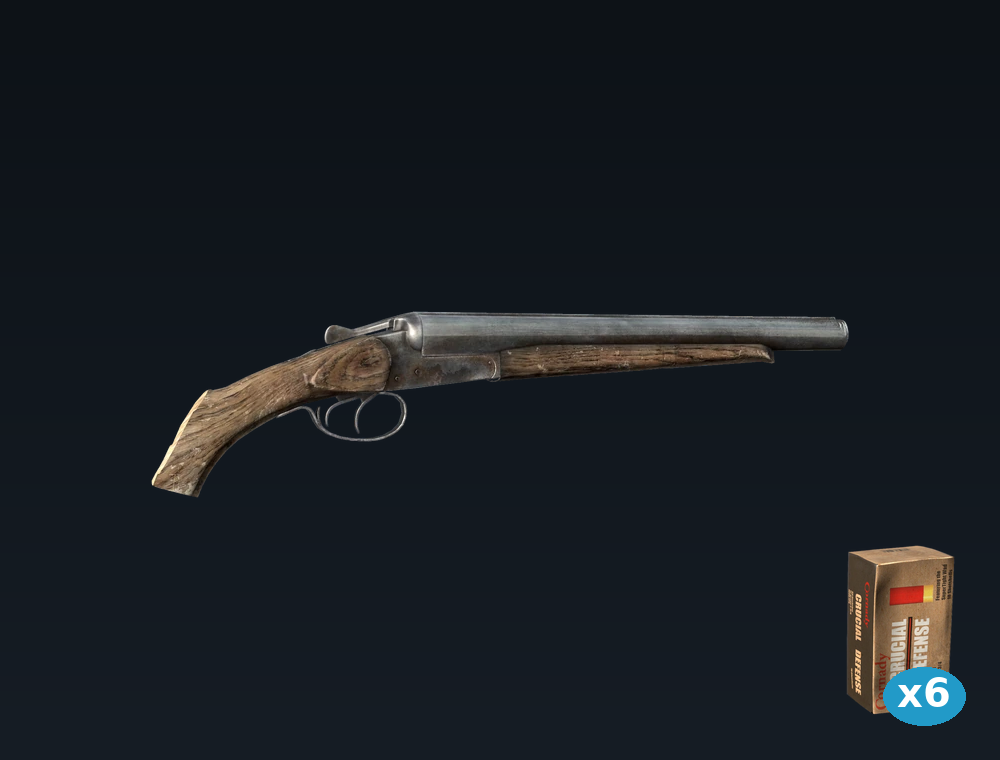 Sawed-off IJ-43 — DayZ SawedoffIzh43Shotgun package, shown with its real game graphic