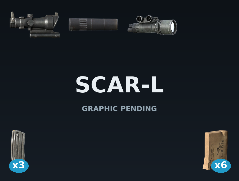 SCAR-L — DayZ SCARL package, shown with its real game graphic