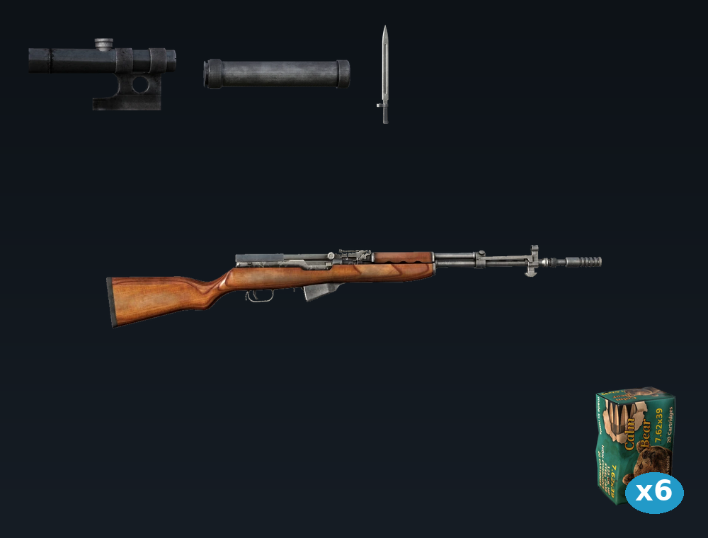 SKS — DayZ SKS package, shown with its real game graphic