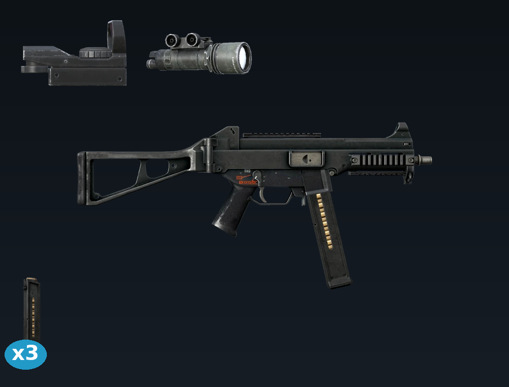 UMP-45 — DayZ UMP45 package, shown with its real game graphic